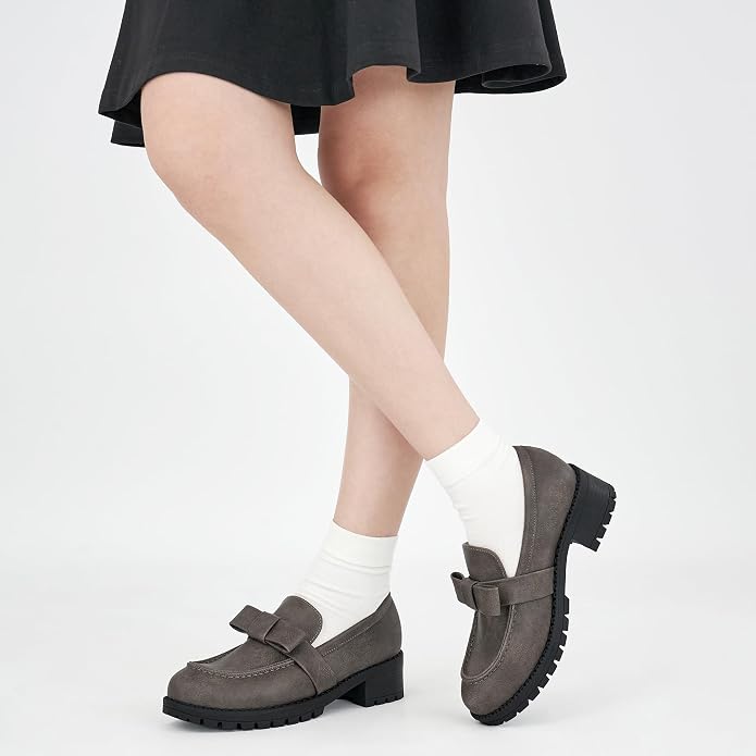 Casual Grey Chunky Loafer VA20 - Image 2