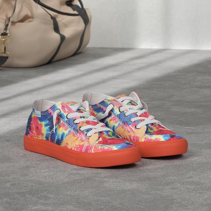 Multi Orange Fashion Sneakers VA27 - Image 2