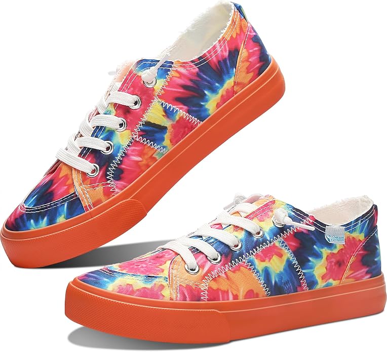 Multi Orange Fashion Sneakers VA27