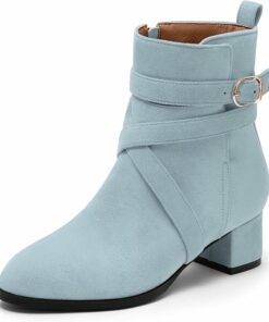 Women's Light Blue Ankle Boots VA15