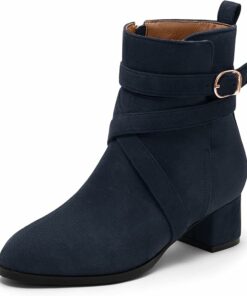 Women's Navy Ankle Boots VA12