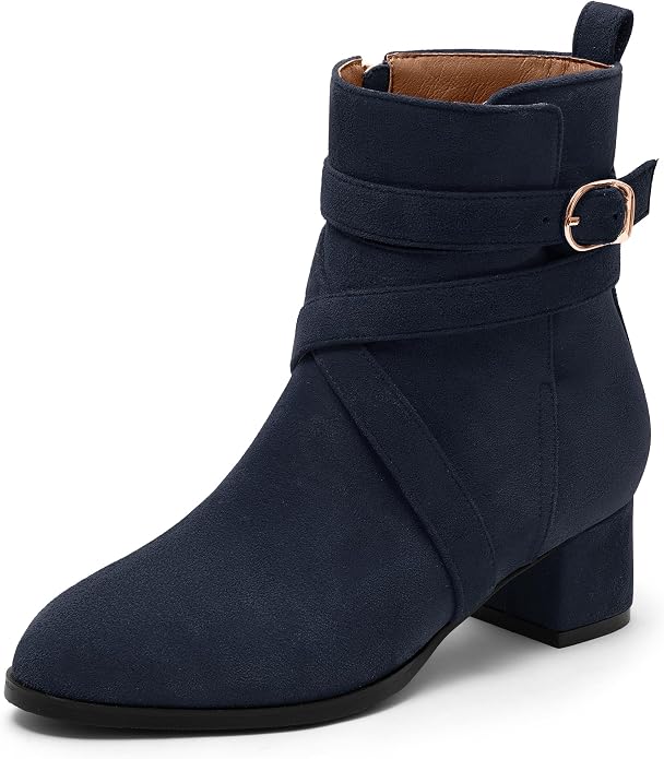 Women's Navy Ankle Boots VA12